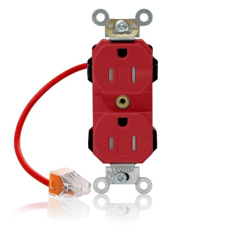 Straight Blade Receptacle, 5-15R, 15 A, 125V AC, Self-Grounded MPN:MT562-SCR