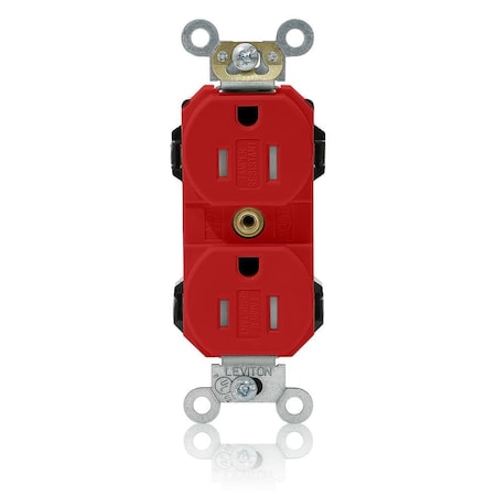 Straight Blade Receptacle, 5-15R, 15 A, 125V AC, Self-Grounded MPN:MT562-SR