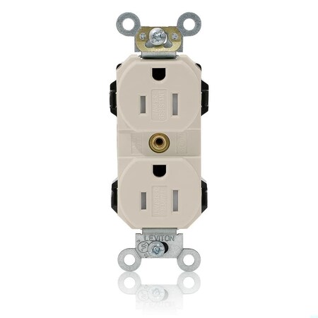 Straight Blade Receptacle, 5-15R, 15 A, 125V AC, Self-Grounded MPN:MT562-ST