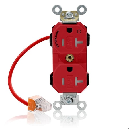 Straight Blade Receptacle, 5-20R, 20 A, 125V AC, Flush Mount, Self-Grounded MPN:MT563-1CR