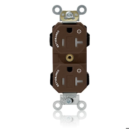 Straight Blade Receptacle, 5-20R, 20 A, 125V AC, Flush Mount, Self-Grounded MPN:MT563-2S