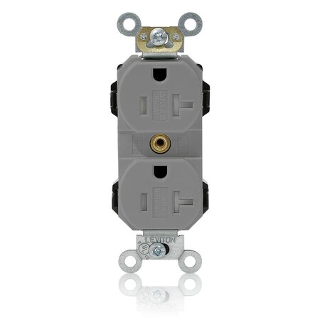 Straight Blade Receptacle, 5-20R, 20 A, 125V AC, Flush Mount, Self-Grounded MPN:MT563-SGY