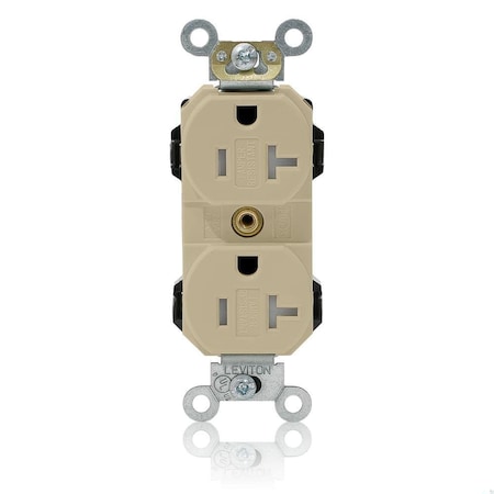 Straight Blade Receptacle, 5-20R, 20 A, 125V AC, Flush Mount, Self-Grounded MPN:MT563-SI