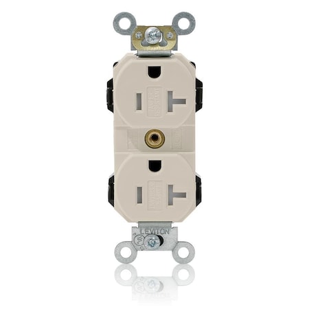 Straight Blade Receptacle, 5-20R, 20 A, 125V AC, Flush Mount, Self-Grounded MPN:MT563-ST
