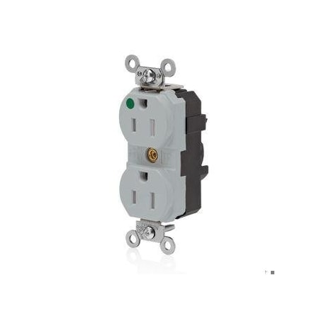 Straight Blade Receptacle, 5-15R, 15 A, 125V AC, Self-Grounded MPN:MT820-ILG