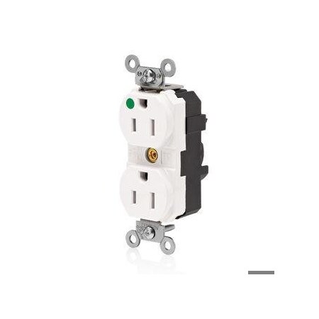 Straight Blade Receptacle, 5-15R, 15 A, 125V AC, Self-Grounded MPN:MT820-ILW