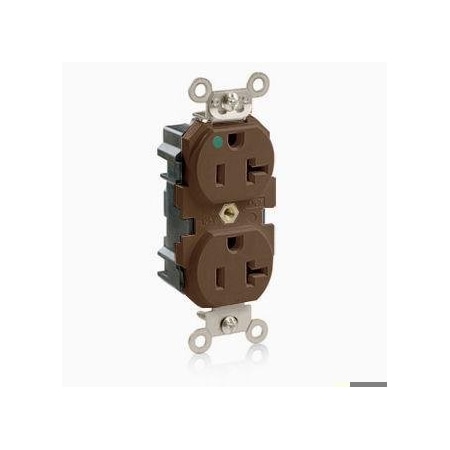 Straight Blade Receptacle, 5-20R, 20 A, 125V AC, Flush Mount, Self-Grounded MPN:MT830