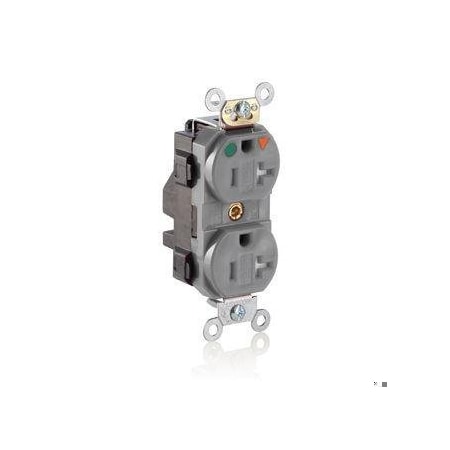 Straight Blade Receptacle, 5-20R, 20 A, 125V AC, Flush Mount, Isolated Ground MPN:MT830-IGG