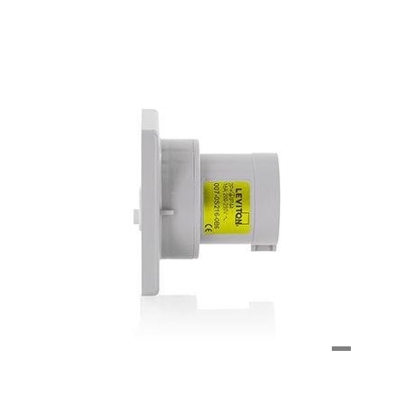 Pin & Sleeve Inlet, 16 A, 100/130V AC, 2 Pole, Yellow MPN:S216-B4