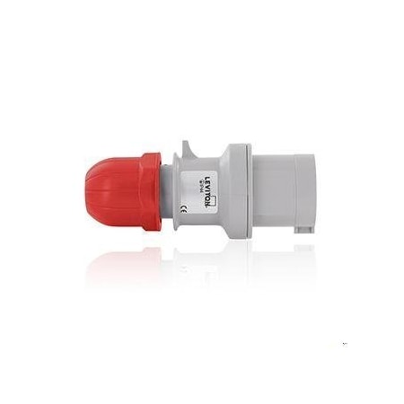 Pin & Sleeve Plug, 32 A, 380/415V AC, 2 Pole, IEC Grounding, Red MPN:S232-P9