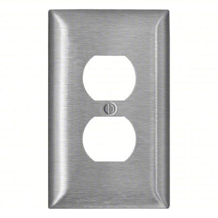 WallPlate, DuplexOutlet, StainlessSteel MPN:SLJ8-C