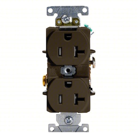 Plugs&Rcptcls, 20A, 125VAC, Brn, PBT, PK1 MPN:T5362