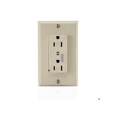 Straight Blade Receptacle, 5-15R, 15 A, 125V AC, Flush Mount, Self-Grounded MPN:T7280-I