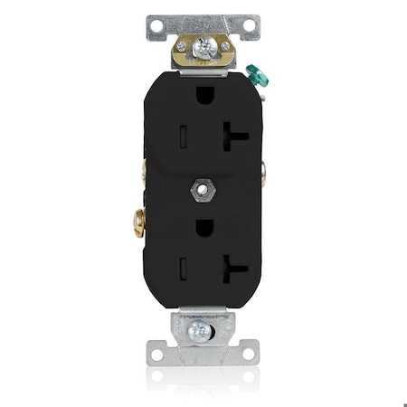 Straight Blade Receptacle, 5-20R, 20 A, 125V AC, Flush Mount, Self-Grounded MPN:TBR20-E