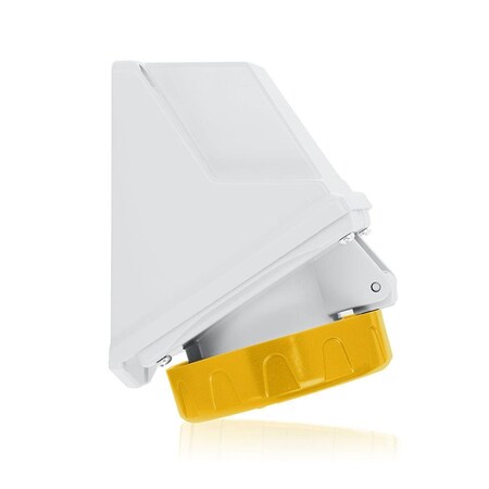 Pin & Sleeve Receptacle, 16 A, 100/130V AC, 2 Pole, Yellow MPN:W216-S4