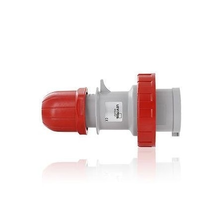 Pin & Sleeve Plug, 32 A, 380/415V AC, 2 Pole, IEC Grounding, Red MPN:W232-P9