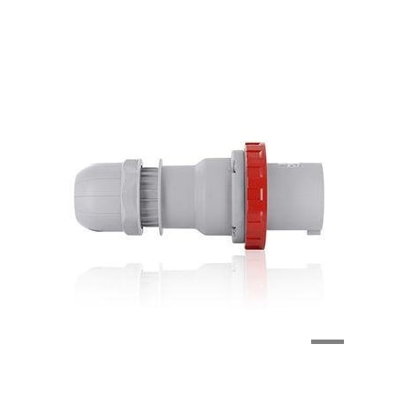 Pin & Sleeve Plug, 125 A, 380/415V AC, Three Phase, 3 Pole, IEC Grounding, Red, NEMA Not Applicable MPN:W3125-P6