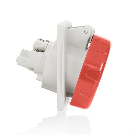 Pin & Sleeve Receptacle, 32 A, 440/460V AC, 4 Pole, Red MPN:W432-R11