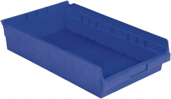 Plastic Hopper Shelf Bin: Blue MPN:SB1811-4SE Blu