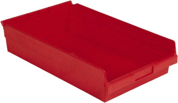 Plastic Hopper Shelf Bin: Red MPN:SB1811-4SE Red