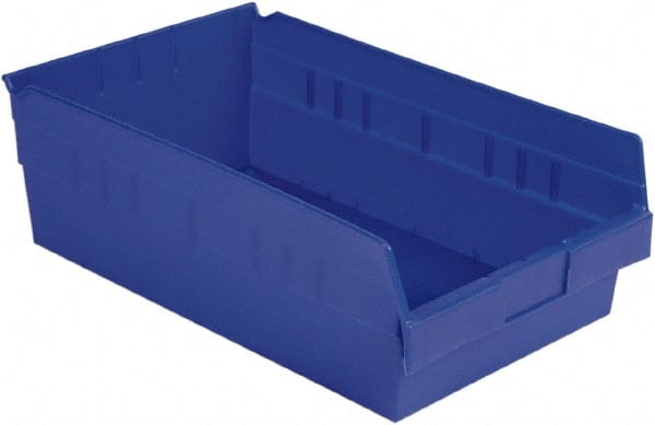 Plastic Hopper Shelf Bin: Blue MPN:SB1811-6SE Blu