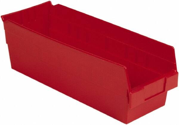 Plastic Hopper Shelf Bin: Red MPN:SB186-6SE Red