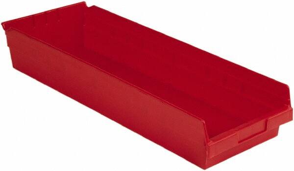 Plastic Hopper Shelf Bin: Red MPN:SB248-4SE Red