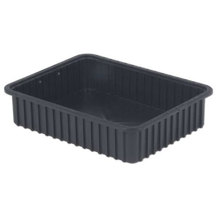 Polyethylene, Divider Box, Black, 22 3/8 in L, 5 in H MPN:DC3050 XL