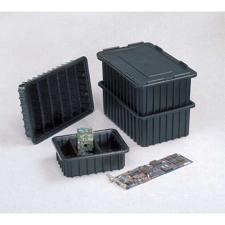 Polyethylene, Divider Box, Black, 22 3/8 in L, 8 in H MPN:DC3080-SXL  BUY 4S
