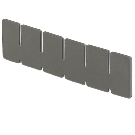 Plastic Divider, Gray, 6 5/8 in L, 1 15/16 in H MPN:DV0825 Grey