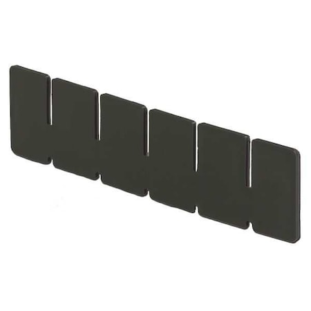 Plastic Divider, Black, 6 15/16 in L, 2 in H MPN:DV0825 XL