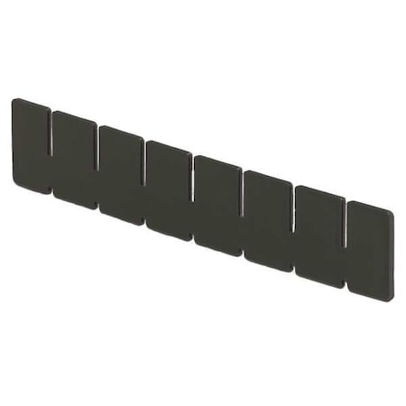 Plastic Divider, Black, 9 5/8 in L, 2 in H MPN:DV1025 XL