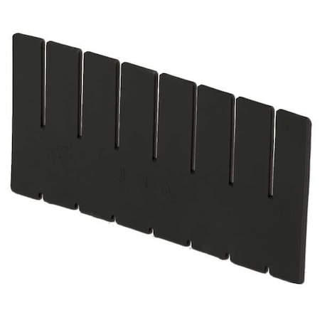 Plastic Divider, Black, 9 5/8 in L, 5 in H MPN:DV1050 XL