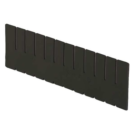 Plastic Divider, Black, 15 1/4 in L, 4 7/16 in H MPN:DV1650 XL