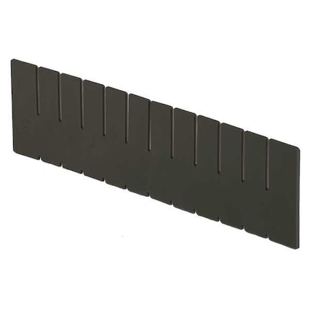 Plastic Divider, Black, 15 9/16 in L, 4 7/16 in H MPN:DV1750 XL