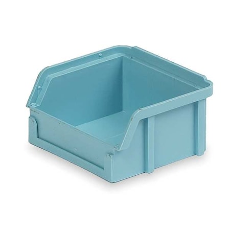 Hang & Stack Storage Bin, Plastic, Light Blue, 2 in H, 4 in W, 3 1/2 in L MPN:PB10-F Lt Blue