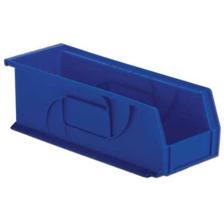 Hang & Stack Storage Bin, Plastic, Blue, 5 in H, 5 1/2 in W, 14 3/4 in L MPN:PB1405-5 Blue