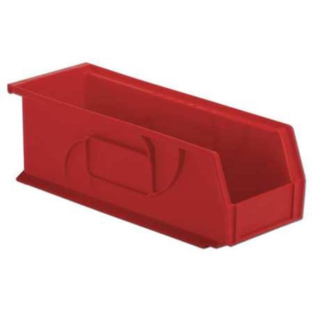 Hang & Stack Storage Bin, Plastic, Red, 5 in H, 5 1/2 in W, 14 3/4 in L MPN:PB1405-5 Red