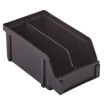 Hang & Stack Storage Bin, Plastic, Black, 3 in H, 4 in W, 7 in L MPN:PB20-XXL