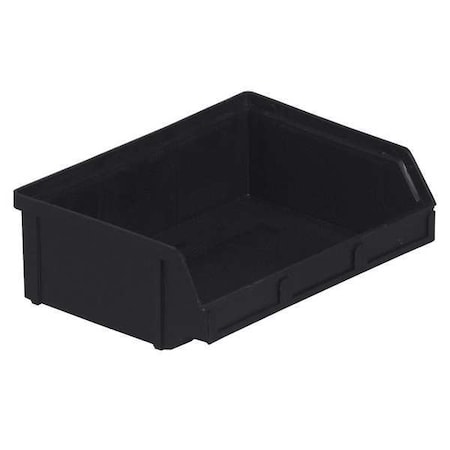 Hang & Stack Storage Bin, Plastic, Black, 2 7/8 in H, 8 7/8 in W, 6 7/8 in L MPN:PB22-FXL
