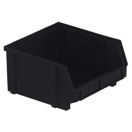 Hang & Stack Storage Bin, Plastic, Black, 5 in H, 8 7/8 in W, 9 3/8 in L MPN:PB31-FXL