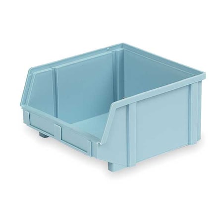 Hang & Stack Storage Bin, Plastic, Light Blue, 6 in H, 11 3/8 in W, 12 7/8 in L MPN:PB41-F Lt Blue
