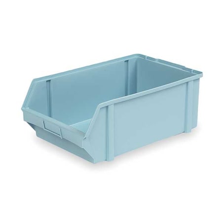 Hang & Stack Storage Bin, Plastic, Light Blue, 7 in H, 11 3/4 in W, 18 1/2 in L MPN:PB50-F Lt Blue