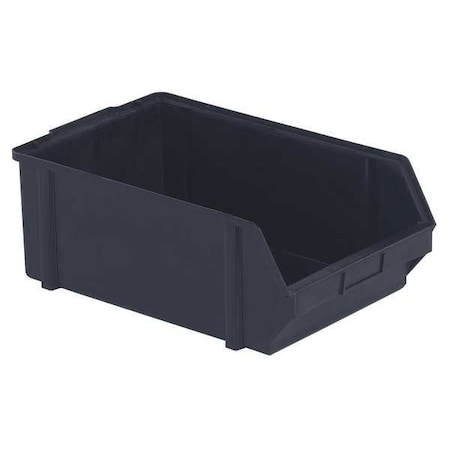 Hang & Stack Storage Bin, Plastic, Black, 7 1/8 in H, 11 5/8 in W, 18 1/2 in L MPN:PB50-FXL
