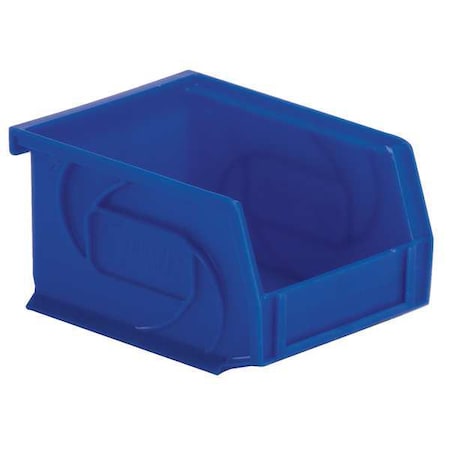 Hang & Stack Storage Bin, Plastic, Blue, 3 in H, 4 1/8 in W, 5 3/8 in L MPN:PB54-3 DARK BLUE
