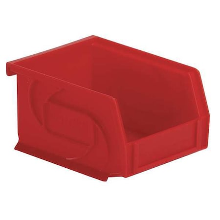 Hang & Stack Storage Bin, Plastic, Red, 3 in H, 4 1/8 in W, 5 3/8 in L MPN:PB54-3 RED