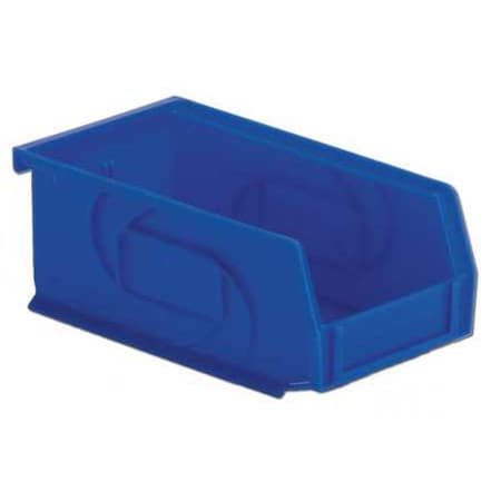 Hang & Stack Storage Bin, Plastic, Blue, 3 in H, 4 1/8 in W, 7 3/8 in L MPN:PB74-3 Blue