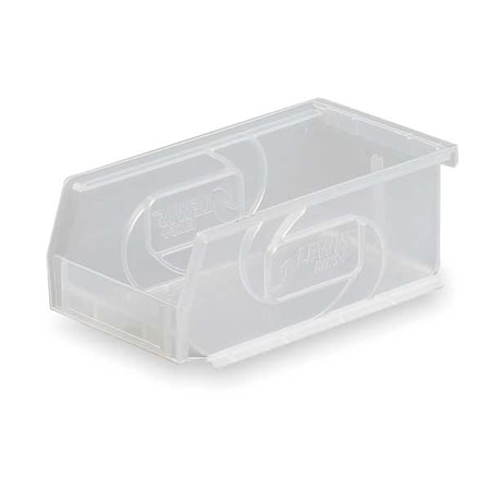 Hang & Stack Storage Bin, Plastic, Clear, 3 in H, 4 1/8 in W, 7 3/8 in L MPN:PB74-3 Clear