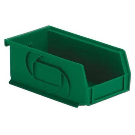 Hang & Stack Storage Bin, Plastic, Green, 3 in H, 4 1/8 in W, 7 3/8 in L MPN:PB74-3 Green