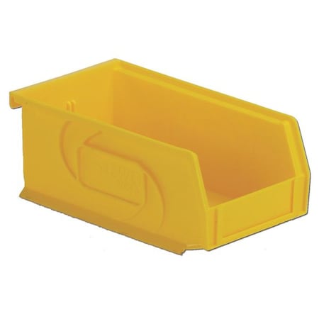 Hang & Stack Storage Bin, Plastic, Yellow, 3 in H, 4 1/8 in W, 7 3/8 in L MPN:PB74-3 Yellow